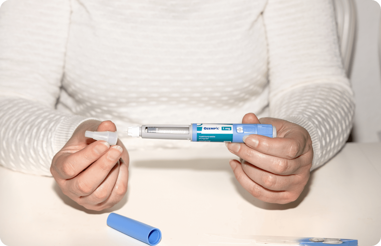 Holding Ozempic