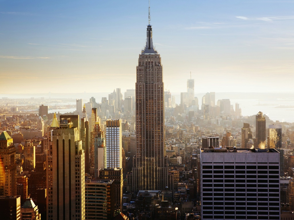 Aerial view of Manhattan, New York City